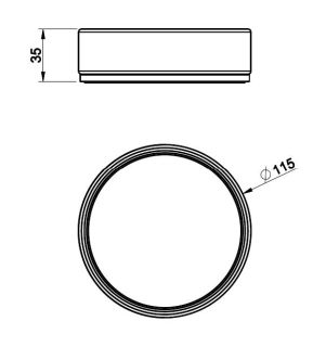 Мыльница Gessi 316 58526.707 чёрный брашированный